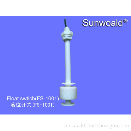 Vertical level measuring float switch
